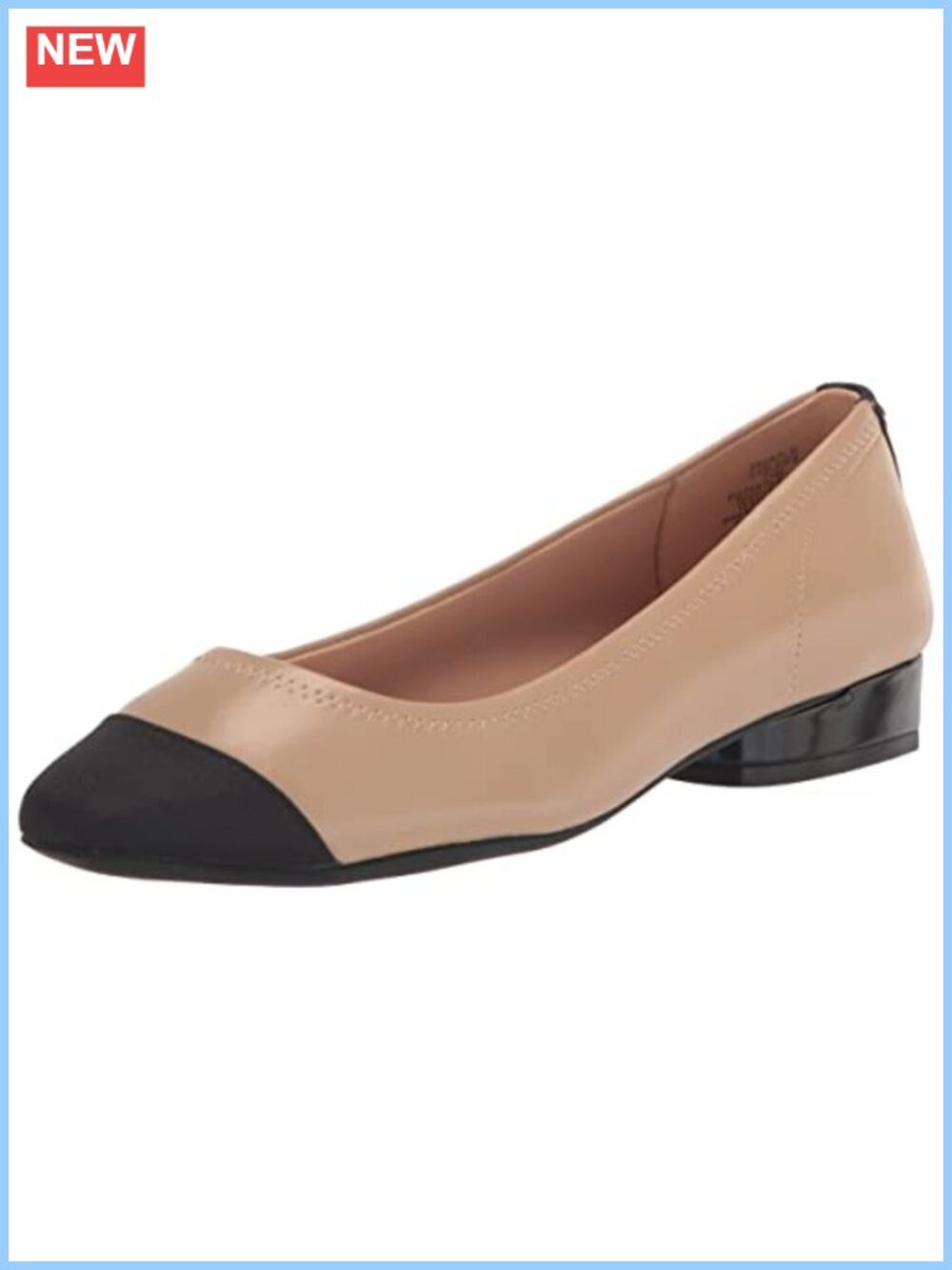 Anne Klein Carlie Leather Flats Comfort Slip-On Work Shoes